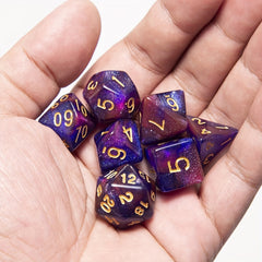 7 Starry Two-Faceted Dice Set