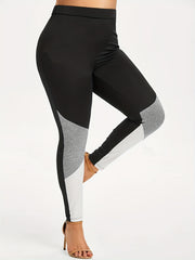 Colorblock High Rise Skinny Leggings