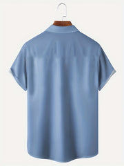 Men s Geometric Stripe Short Sleeve Shirt