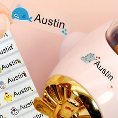 Transparent Custom Name Sticker Waterproof Personal Office Supplies