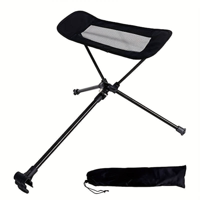 Portable Camping Chair with Footrest and Reclining Swing Feature
