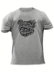 Men's Unlucky Charm Print T-shirt for Summer Outdoor