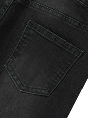 Boys Ripped Jeans Slim Fit Washed Denim Pants