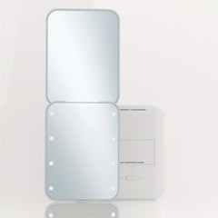 LED Compact Travel Makeup Mirror 1X 3X Magnification