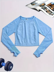 High Perf. Women's Workout Shirt Long Sleeve Quick-Drying Breathable Stretch