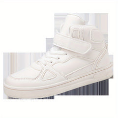 Women's Faux Leather Skate Shoes Flat Non Slip Sneakers