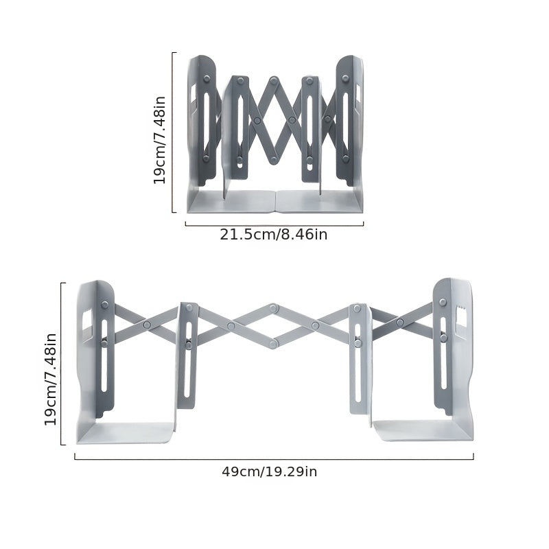 Retractable Bookshelf Adjustable Bookends Bookshelf Pen Holder Desktop Organizer