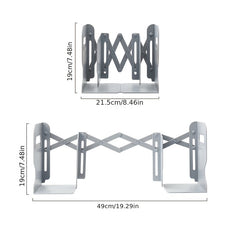 Retractable Bookshelf Adjustable Bookends Bookshelf Pen Holder Desktop Organizer