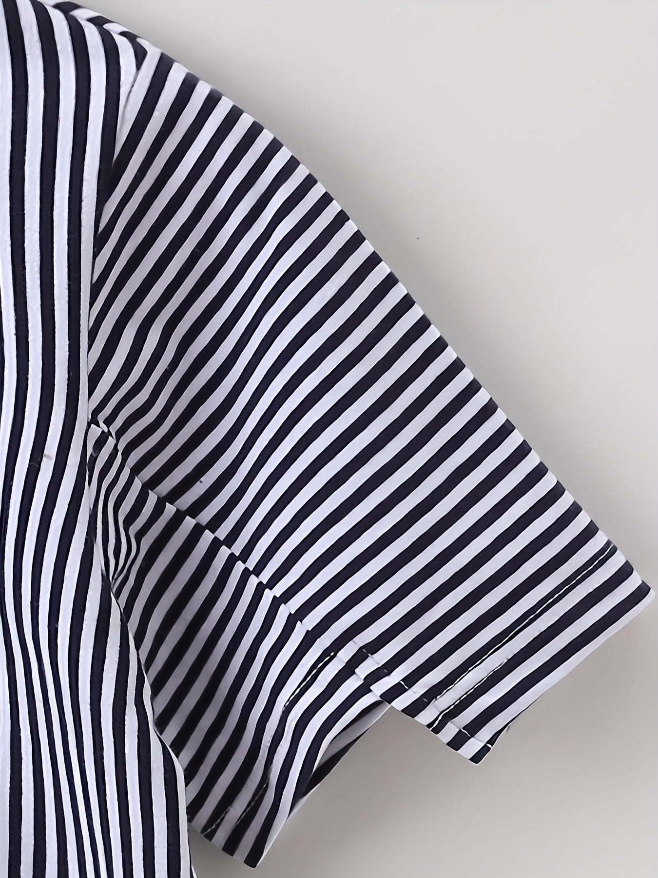 Girls Striped Print Graphic Dress For Summer