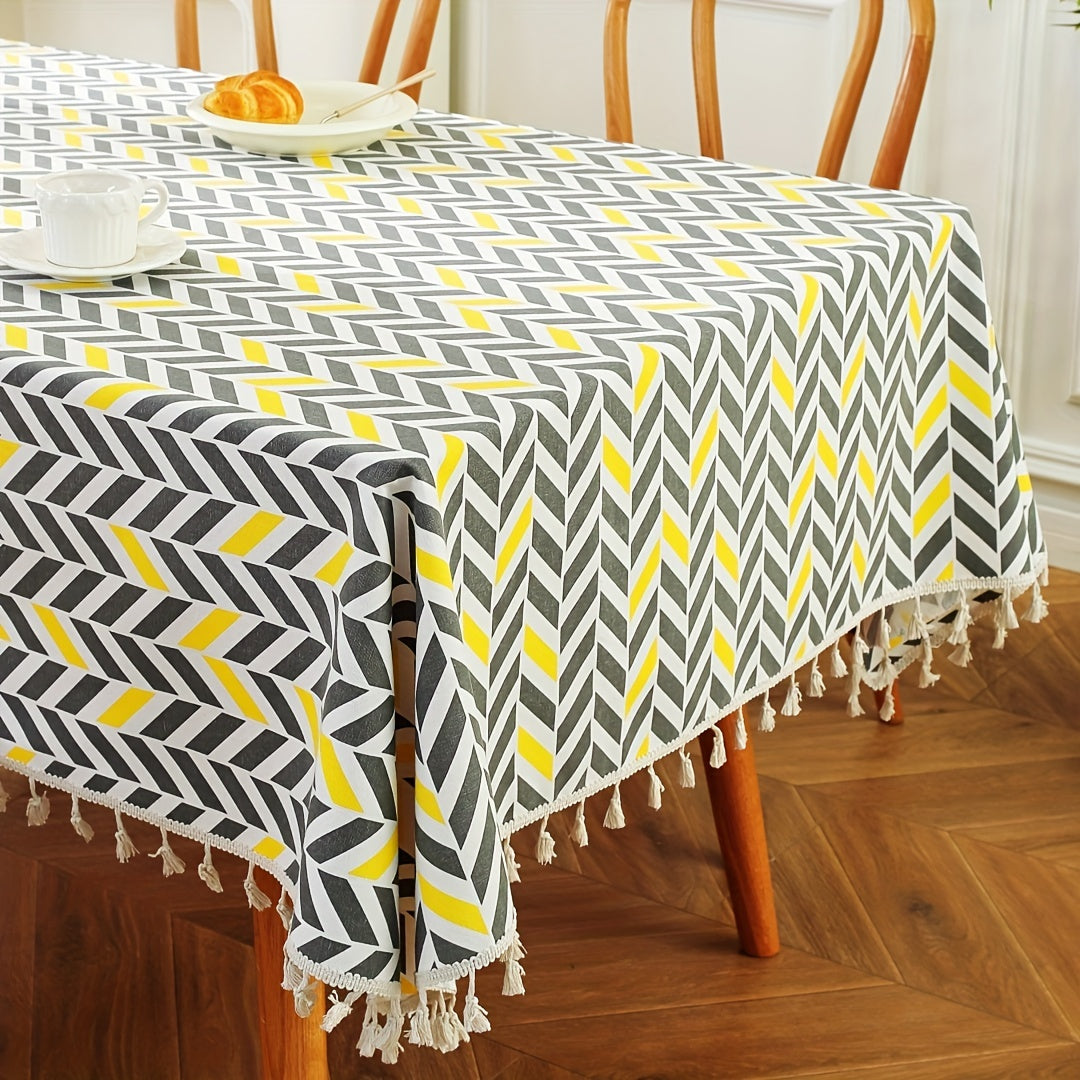 Bohemian Geometric Tablecloth for Restaurants Picnics Camping Birthdays