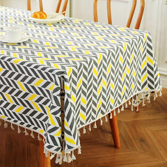 Bohemian Geometric Tablecloth for Restaurants Picnics Camping Birthdays
