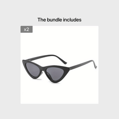 Cat Eye Sunglasses Vintage Triangle Shape UV Protection