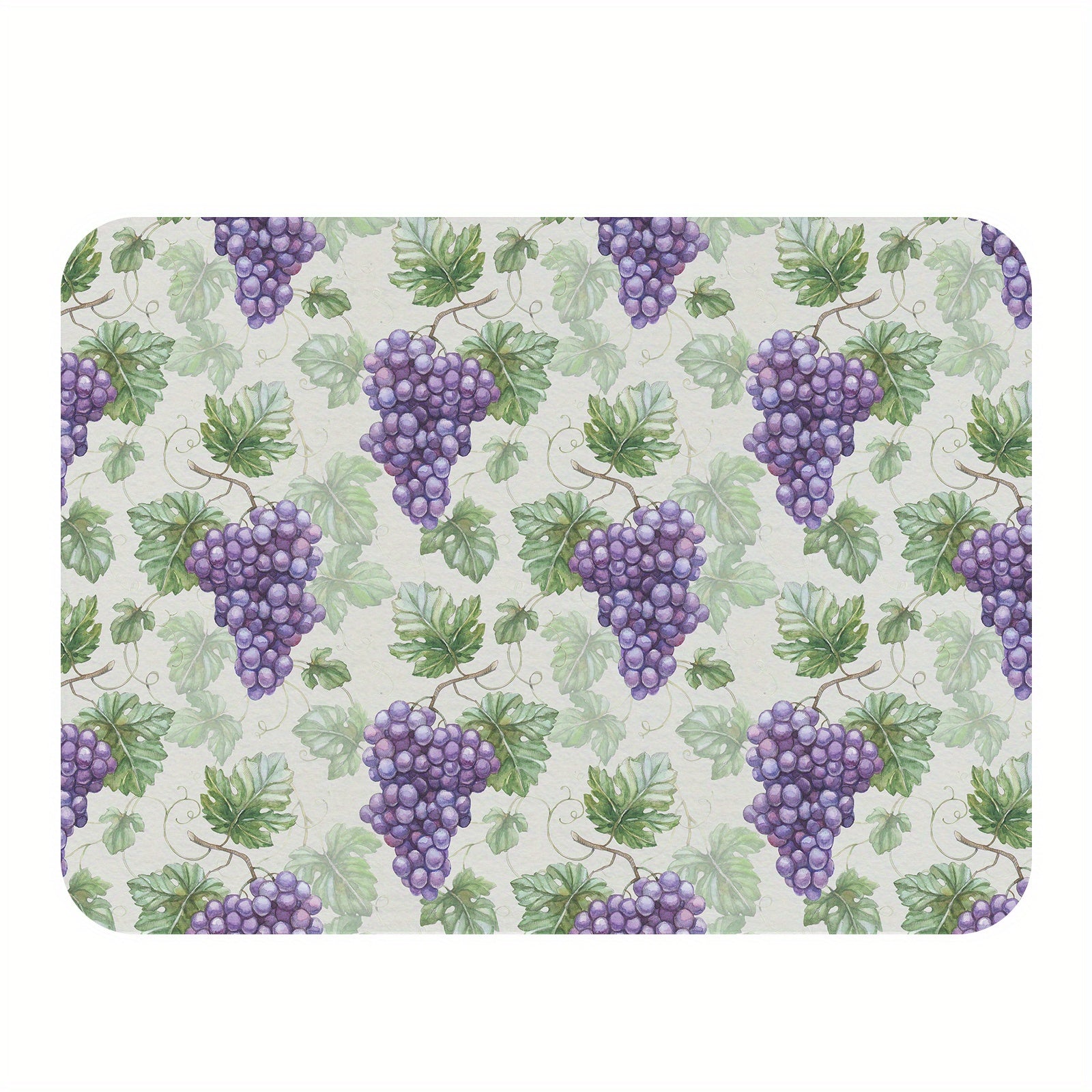 Absorbent Reversible Dish Drying Mat Heat Resistant for Kitchen Vintage