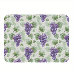 Absorbent Reversible Dish Drying Mat Heat Resistant for Kitchen Vintage