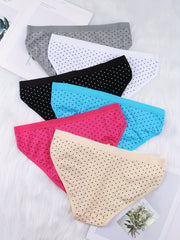 6 Pack Cotton Panties Assorted Colors Soft Bikini Briefs Women's Underwear