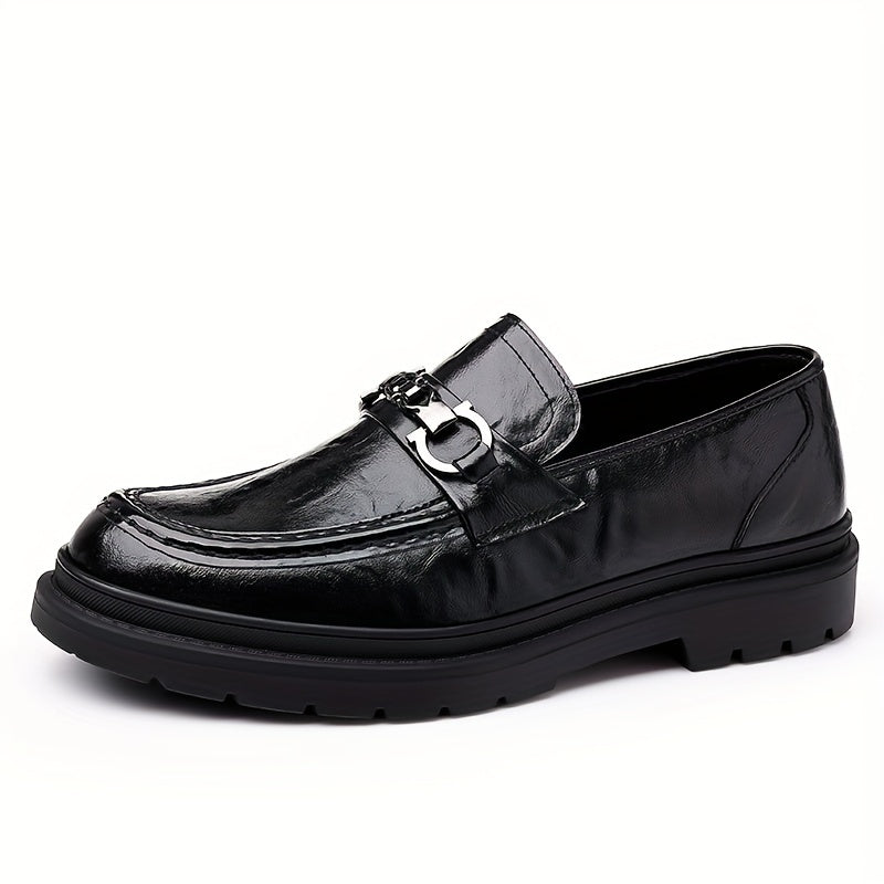 Men Leather Loafer Shoes Lightweight Non slip Dress Shoes Men's Sneakers