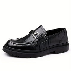 Men Leather Loafer Shoes Lightweight Non slip Dress Shoes Men's Sneakers