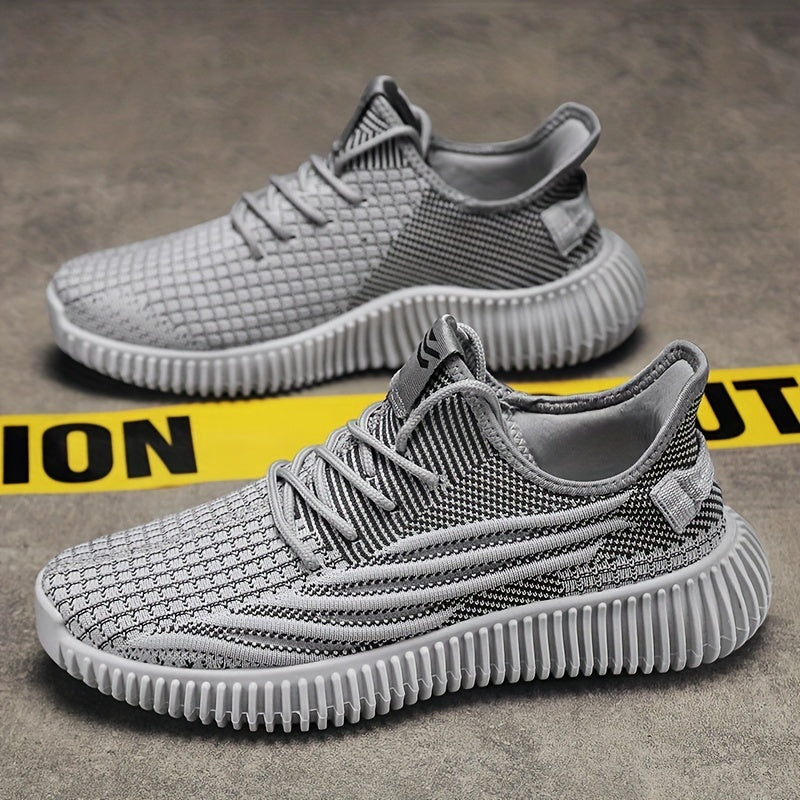 Men's Lace up Athletic Sneakers Lightweight Breathable Walking Shoes