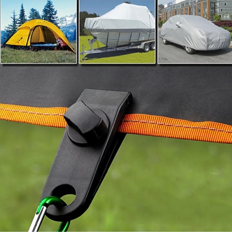 4PCS Outdoor Camping Tent Clips Canopy Awning Tent Clip Reinforced Nylon Buckle