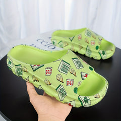 Men's Cloud Slides Lightweight Non Slip Slippers Indoor Outdoor Shower Bathroom