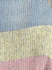 Colorblock Knitted Halter Cami Top
