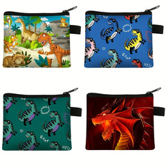 Kids Cartoon Dinosaur Coin Purse Mini Storage Bag Birthday Gift