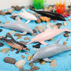 12pcs Ocean Animals Dolphin Fish Sea Marine Models Action Figures Toys