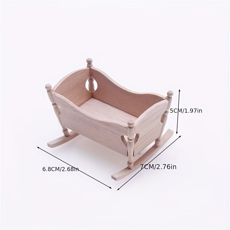 Dollhouse Rocking Chair Furniture Ornament