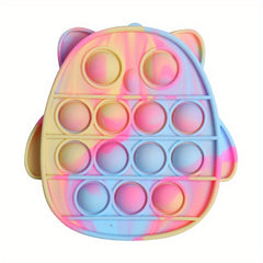 Rainbow Owl Silicone Coin Purse for Girls
