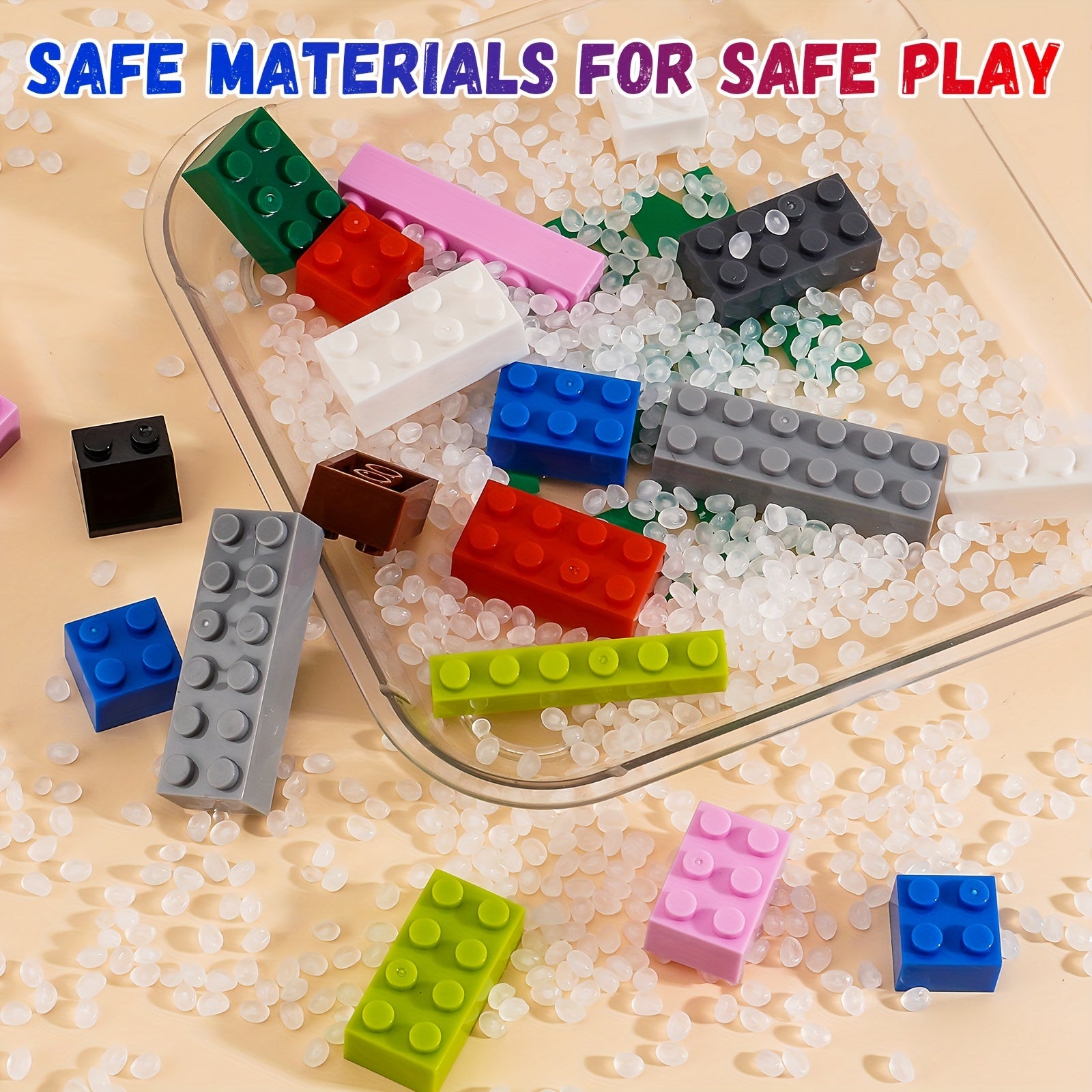 500pc Small Building Blocks Colored Bases for DIY Creativity