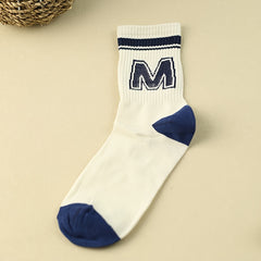 Comfy Letter Print Women's Sports Socks
