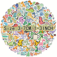 100pcs Dinosaur Series Stickers For Laptop Helmets Water Cup Decoration