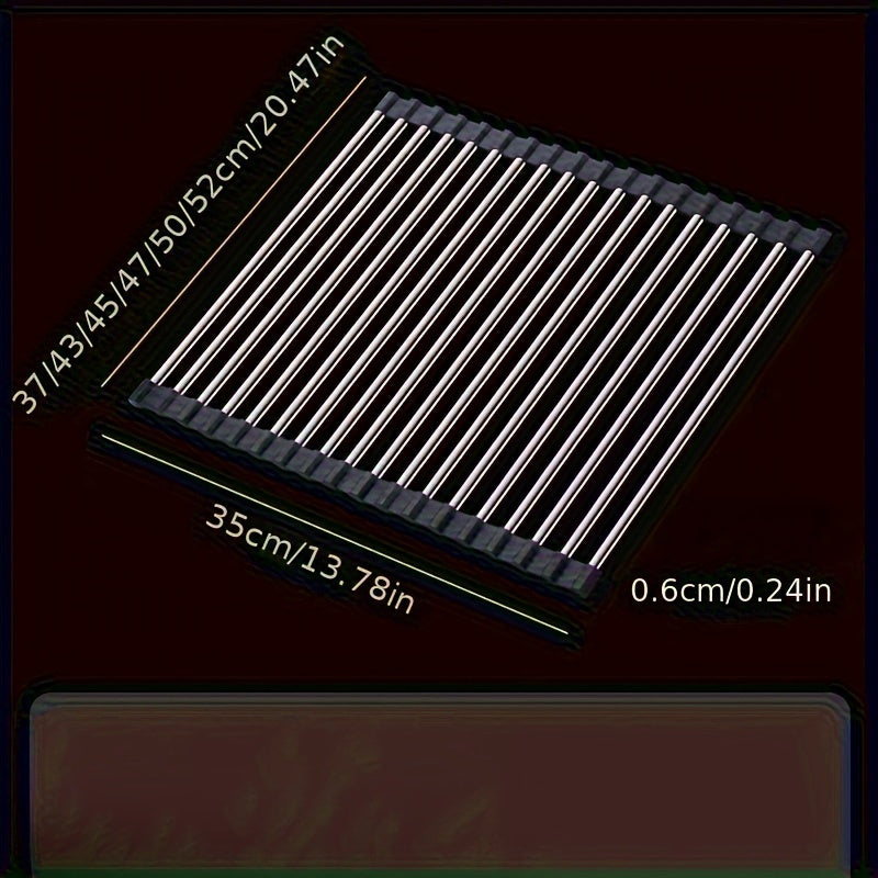 Stainless Steel Sink Drain Rack Foldable Storage Drying Rack