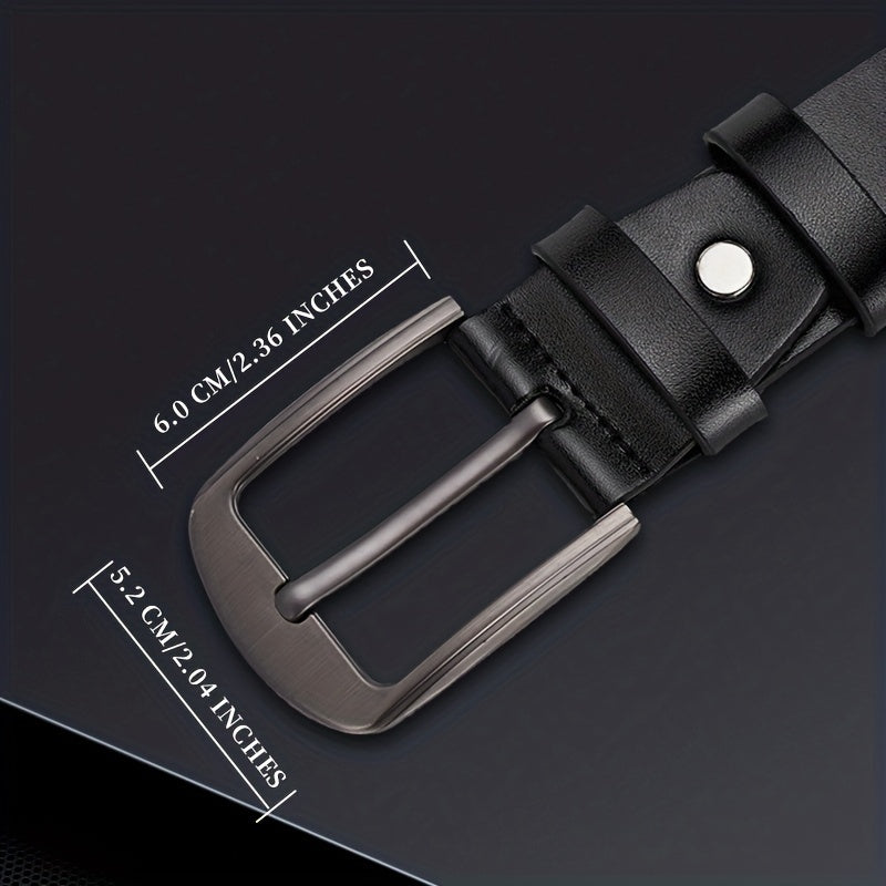 Men's Business Belt PU Leather Jeans Suit Pants Belt