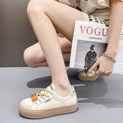 Women's Lace Skate Shoes Low Top Casual Sneakers