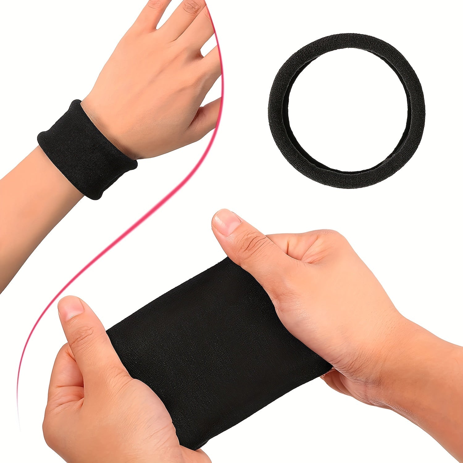 Large Elastic Hair Rope Wide Hair Tie Ponytail Holder Hair Accessories Women