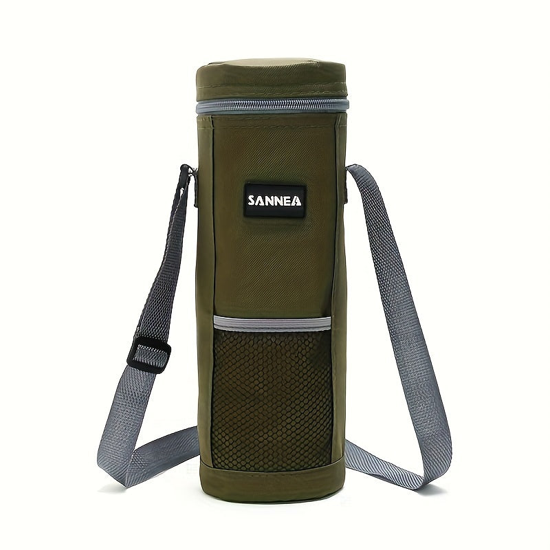 Portable Wine Cooler Bag 1.5L Round Red Aluminum Foil Insulation Bag