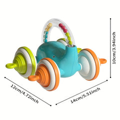 Inertial Elephant Car with Rattles Grip Toy