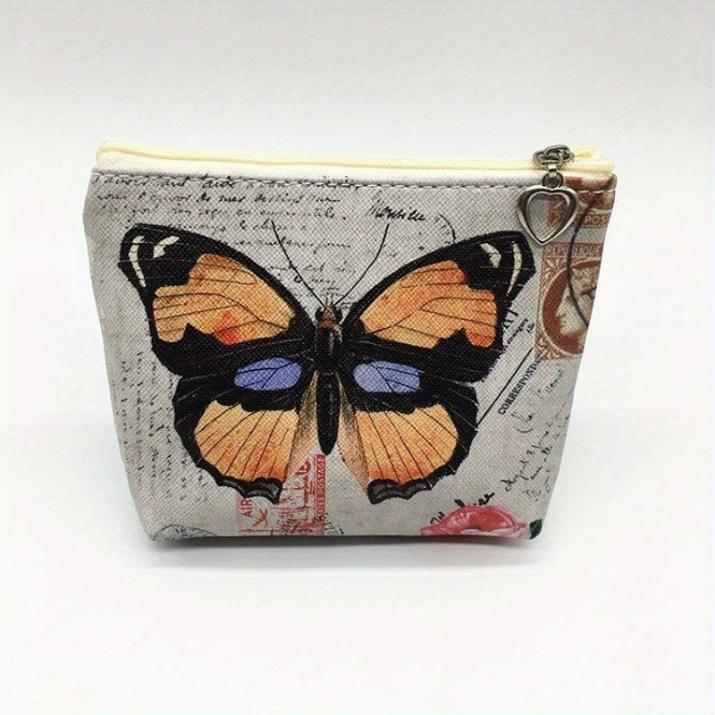 Retro Butterfly Coin Purse for Girls Small Storage Bag
