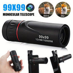 Portable Monocular Telescope 10x Magnification for Outdoor Camping Travel
