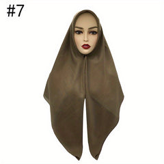 109 Square Hijab Scarf Women Solid Soft Head Scarf Shawls Classic Bandana