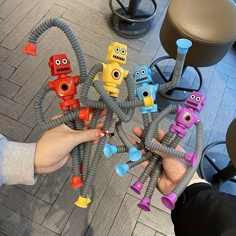 FlexiFun Retractable Robot Toy Pack - Halloween & Christmas Gift