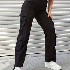 Cargo Pants Loose Fit High Waist Y2K Kpop Women's Denim Jeans
