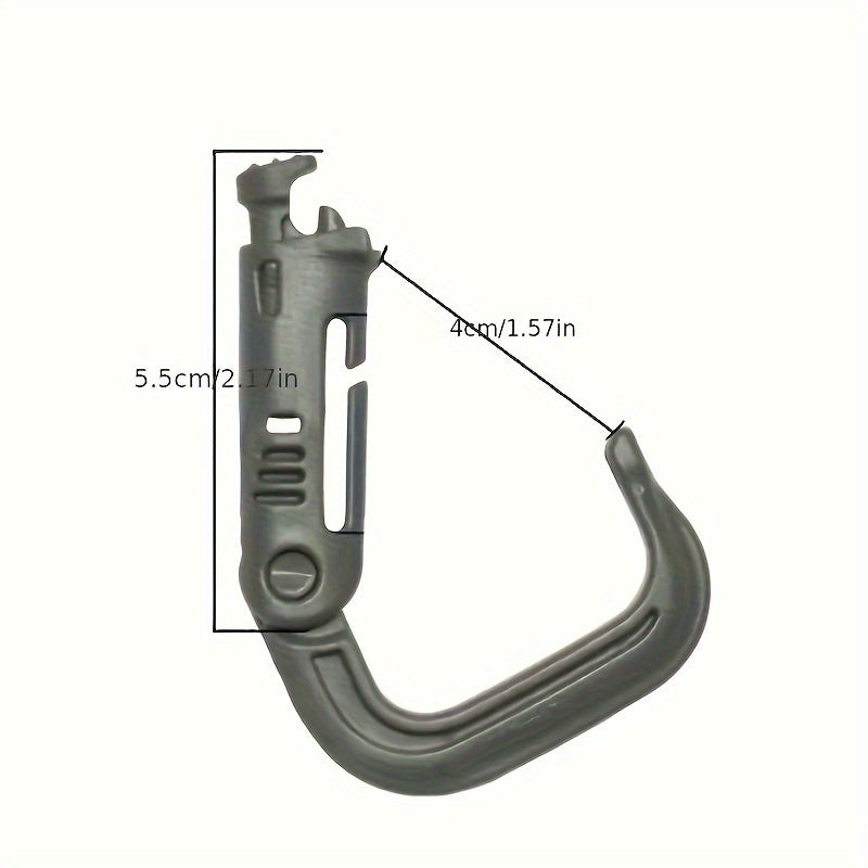 4pcs Outdoor Hanging Buckle Plastic D shaped Buckle for Backpack