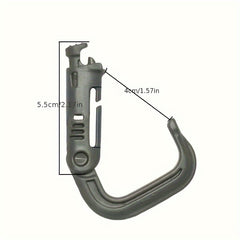 4pcs Outdoor Hanging Buckle Plastic D shaped Buckle for Backpack