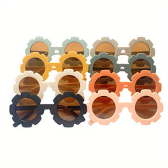 8 Pack Kids Sunglasses with Flower Design - Party Gift for Children