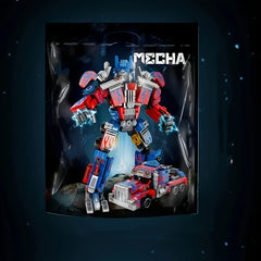 2-in-1 Transforming Robot Toy with Articulated Joints & Wheels
