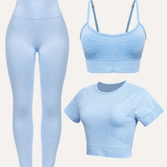 3-Piece Yoga Sports Set for Women's Fitness Gym & Yoga