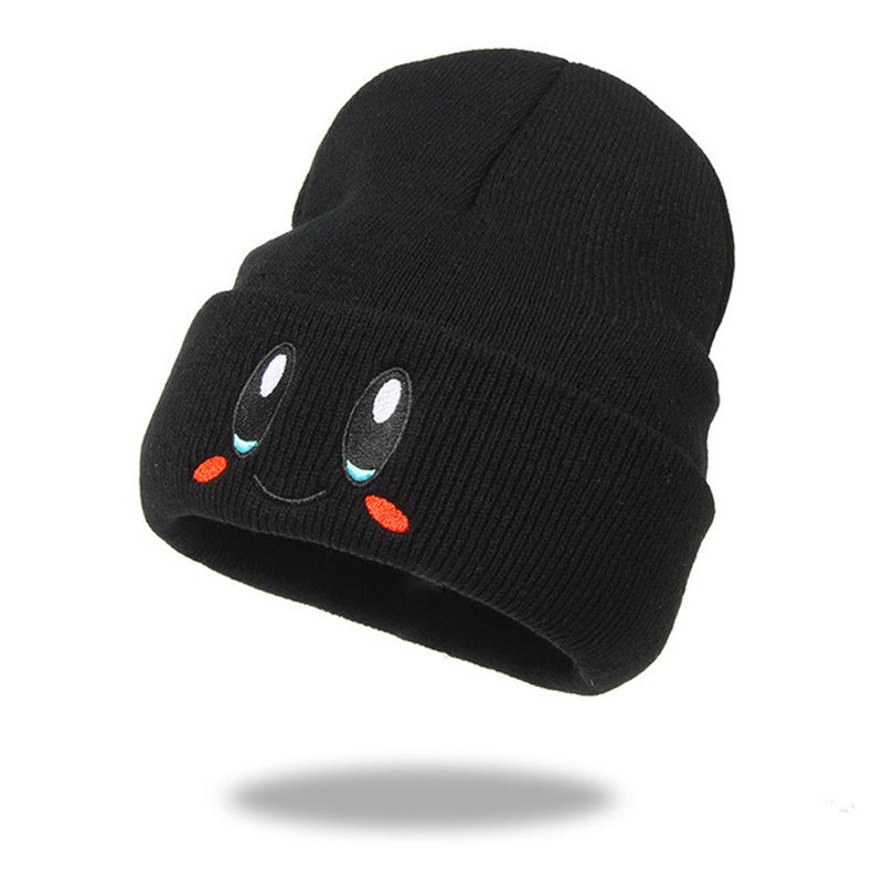 Big Eye Embroidered Cartoon Beanie Hat