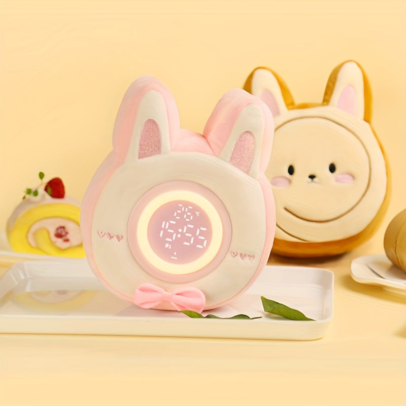 Cake Rabbit Plush Alarm Clock Sleep Lamp